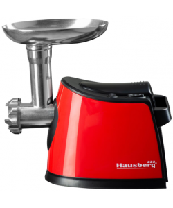 Masina de tocat carne Hausberg HB-3440RS, 1600 W, capacitate 1kg/min, functie inversa - Rosu