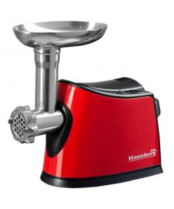 Masina de tocat carne Hausberg HB-3440RS, 1600 W, capacitate 1kg/min, functie inversa - Rosu