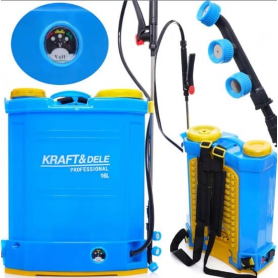 Pompa de stropit cu acumulator Kraft&Dele KD2022, 16 litri Pompa de stropit cu acumulator Kraft&Dele KD2022, 16 litri