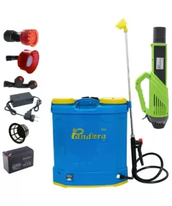Set Pompa de stropit cu acumulator Pandora 16L + Atomizor electric, Vermorel Set Pompa de stropit cu acumulator Pandora 16L + Atomizor electric, Vermorel