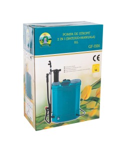 Pompa de stropit cu acumulator + manuala (2 in 1) 16L, 5 Bar, Micul Fermier (Pandora), Vermorel