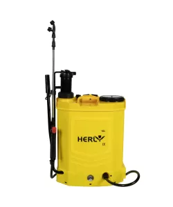 Pompa de stropit cu acumulator + manula (2 in 1) Micul Fermier (HERLY), 16 L, 12V, 3 duze incluse, Vermorel Pompa de stropit cu acumulator + manula (2 in 1) Micul Fermier (HERLY), 16 L, 12V, 3 duze incluse, Vermorel