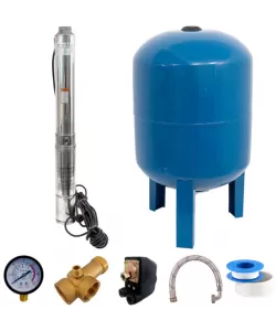 KIT Hidrofor Zinith Italiy 80L cu Pompa submersibila 4STM807, 1.65KW, 266 l/min, inaltime refulare 80m, Sistem complet KIT Hidrofor Zinith Italiy 80L cu Pompa submersibila 4STM807, 1.65KW, 266 l/min, inaltime refulare 80m, Sistem complet