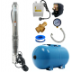 Kit Hidrofor 50L cu Pompa submersibila Zinith Italy - 4STM807, 1.65KW, 80m, 266 l/min, 1.25 toli (32mm) , Sistem premium complet