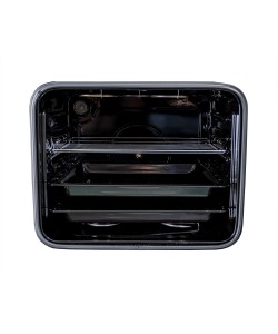 Pachet Cuptor incorporabil 1857, capacitate 51L , Electric, Negru, Plita incorporabila Email 0034, 60x50x15cm, Gaz butelie sau gaz natural duze de schimb incluse, Hota 1 motor, putere 140W, 1895, 60X50 cm