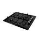 Pachet Cuptor incorporabil 1857, capacitate 51L , Electric, Negru, Plita incorporabila Email 0034, 60x50x15cm, Gaz butelie sau gaz natural duze de schimb incluse, Hota 1 motor, putere 140W, 1895, 60X50 cm