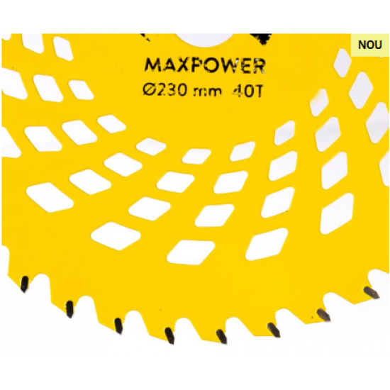 Disc motocositoare 40T Vidia, 230 x 25.4 x 2 mm, MaxPower