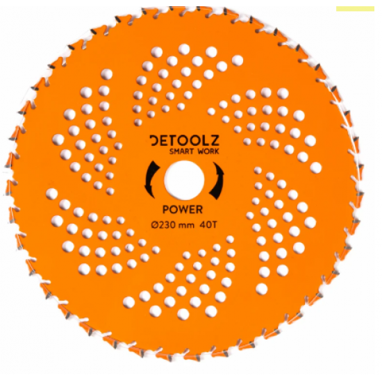 Disc motocositoare 40T Vidia, 230 x 25.4 x 2 mm, Power