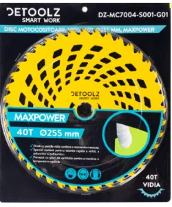 Disc motocositoare 40T Vidia, 255 x 25.4 x 2 mm, MaxPower Disc motocositoare 40T Vidia, 255 x 25.4 x 2 mm, MaxPower