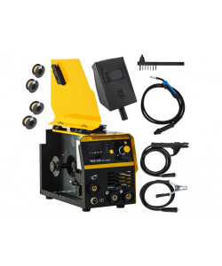 Invertor/Aparat de sudura MIG/MMA DDT PROFESIONAL cu Electrozi si Sarma,220 V, 320A + 4 Role Sarma 0.8-1.0 mm DDT