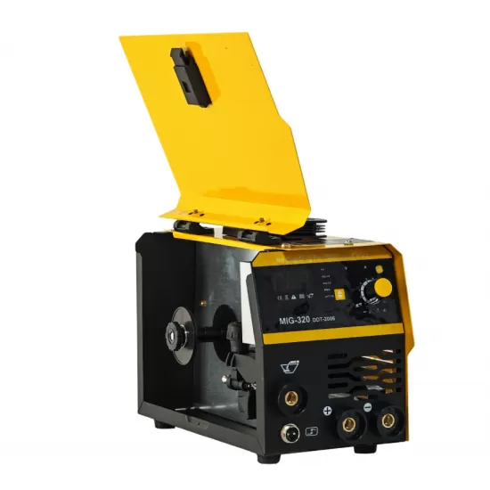 Invertor/Aparat de sudura MIG/MMA DDT PROFESIONAL cu Electrozi si Sarma,220 V, 320A + 4 Role Sarma 0.8-1.0 mm DDT Invertor/Aparat de sudura MIG/MMA DDT PROFESIONAL cu Electrozi si Sarma,220 V, 320A + 4 Role Sarma 0.8-1.0 mm DDT