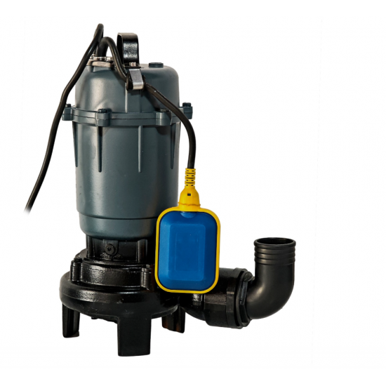 Pompa apa murdara DDT cu tocator exterior si flotor, 2600 W, 12 mc/h, 12 m refulare + furtun pompier 2" 20 M