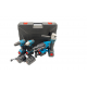 Trusa 4 piese cu 3 ACUMULATORI, autofiletanta, rotopercutor, polizor unghiular, bormasina impact, 24V, 4Ah