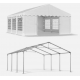 Cort de Evenimente 3x6 m, UV 500g/mp