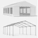 Cort de Evenimente 3x8 m, UV 500g/mp Cort de Evenimente 3x8 m, UV 500g/mp