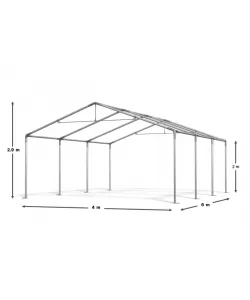 Cort de Evenimente 4x6 m, UV 500g/mp