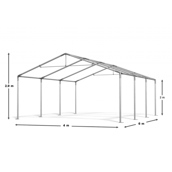 Cort de Evenimente 4x6 m, UV 500g/mp