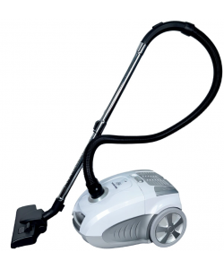 Aspirator cu sac HAUSBERG HB-2877AB, aspirare uscata, 4 litri, 1400 - 1800 W, protectie motor, sistem de rulare a cablului, Alb-Gri
