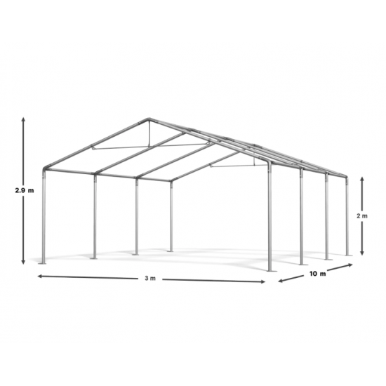 Cort de Evenimente 3x10 m, UV 500g/mp