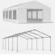 Cort de Evenimente 4x8 m, UV 500g/mp Cort de Evenimente 4x8 m, UV 500g/mp