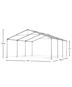 Cort de Evenimente 4x10 m, UV 500g/mp