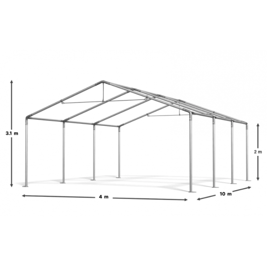 Cort de Evenimente 4x10 m, UV 500g/mp