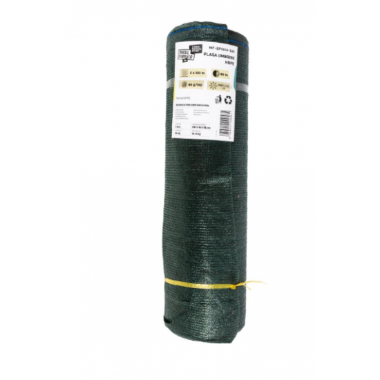 Plasa de umbrire Micul Fermier, HDPE, 2x100m 80g/mp 80% G01