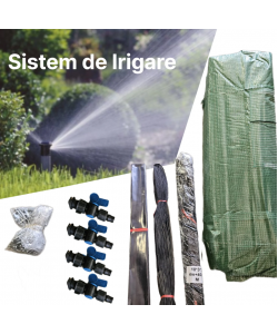 Solar legume 2 x 2 x 2m, folie 180g/m2 : Cadou Sistem de irigare + Ata palisare + Set rasadire plante