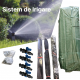 Solar legume 2 x 2 x 2m, folie 180g/m2 : Cadou Sistem de irigare + Ata palisare + Set rasadire plante
