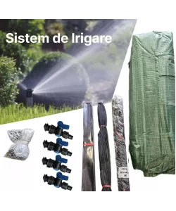 Solar legume 4 x 10 x 2.30m, folie 180g/m2 : Cadou Sistem de irigare + Ata palisare + Set rasadire plante