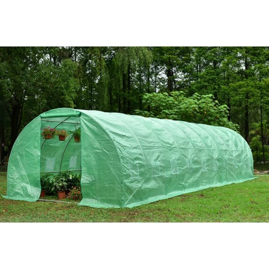 Solar legume 4 x 10 x 2.30m, folie 180g/m2 : Cadou Sistem de irigare + Ata palisare + Set rasadire plante