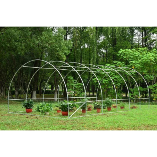 Solar legume 4 x 10 x 2.30m, folie 180g/m2 : Cadou Sistem de irigare + Ata palisare + Set rasadire plante