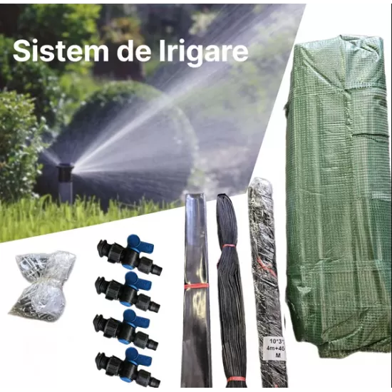 Solar legume 4 x 12 x 2.30m, folie 180g/m2 : Cadou Sistem de irigare + Ata palisare + Set rasadire plante Solar legume 4 x 12 x 2.30m, folie 180g/m2 : Cadou Sistem de irigare + Ata palisare + Set rasadire plante