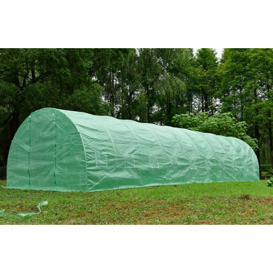 Solar legume 4 x 12 x 2.30m, folie 180g/m2 : Cadou Sistem de irigare + Ata palisare + Set rasadire plante