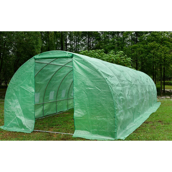 Solar legume 4 x 12 x 2.30m, folie 180g/m2 : Cadou Sistem de irigare + Ata palisare + Set rasadire plante