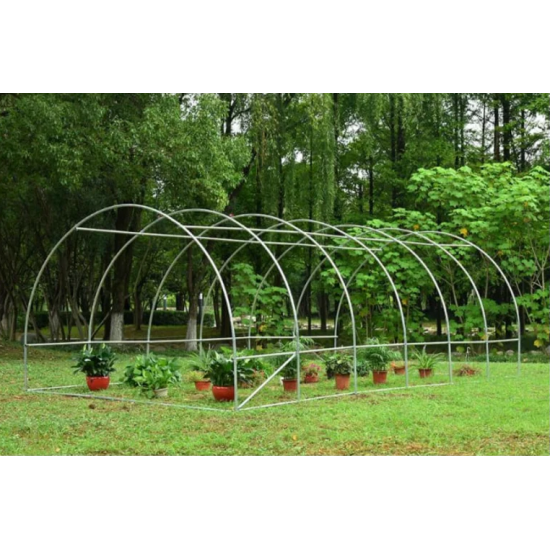 Solar legume 4 x 12 x 2.30m, folie 180g/m2 : Cadou Sistem de irigare + Ata palisare + Set rasadire plante