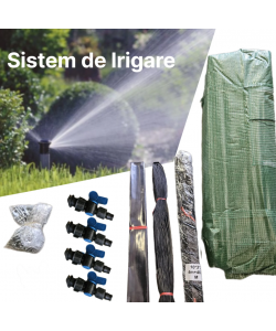 Solar legume 4 x 6 x 2.30m, folie 180g/m2 : Cadou Sistem de irigare + Ata palisare + Set rasadire plante