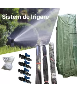 Solar legume 4 x 6 x 2.30m, folie 180g/m2 : Cadou Sistem de irigare + Ata palisare + Set rasadire plante