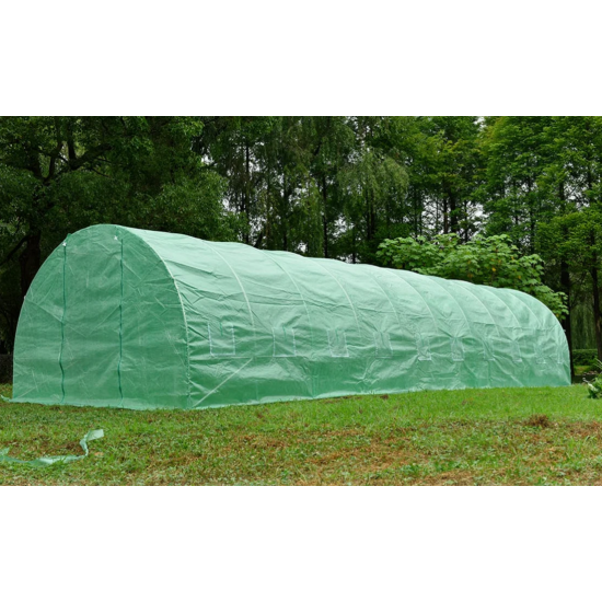 Solar legume 4 x 6 x 2.30m, folie 180g/m2 : Cadou Sistem de irigare + Ata palisare + Set rasadire plante