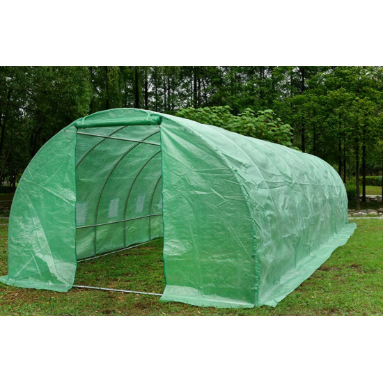 Solar legume 4 x 6 x 2.30m, folie 180g/m2 : Cadou Sistem de irigare + Ata palisare + Set rasadire plante
