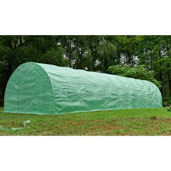 Solar legume 4 x 8 x 2.30m, folie 180g/m2 : Cadou Sistem de irigare + Ata palisare + Set rasadire