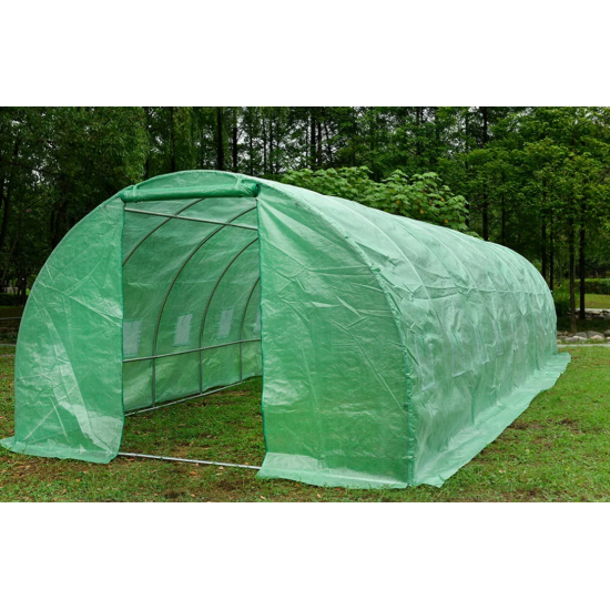 Solar legume 4 x 8 x 2.30m, folie 180g/m2 : Cadou Sistem de irigare + Ata palisare + Set rasadire