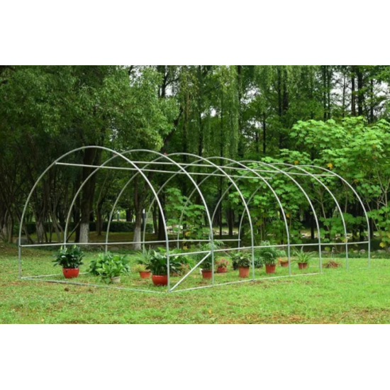 Solar legume 4 x 8 x 2.30m, folie 180g/m2 : Cadou Sistem de irigare + Ata palisare + Set rasadire