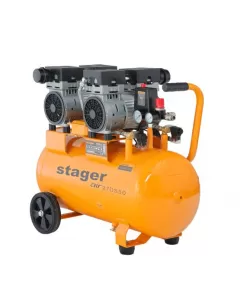 Stager Air 27DS50 compresor aer, 50L, 8bar, 270L/min, monofazat, angrenare directa, silentios