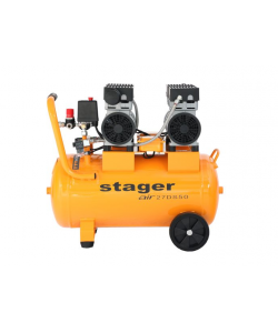 Stager Air 27DS50 compresor aer, 50L, 8bar, 270L/min, monofazat, angrenare directa, silentios