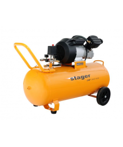 Stager Air 36D100 compresor aer, 100L, 10bar, 356L/min, monofazat, angrenare directa