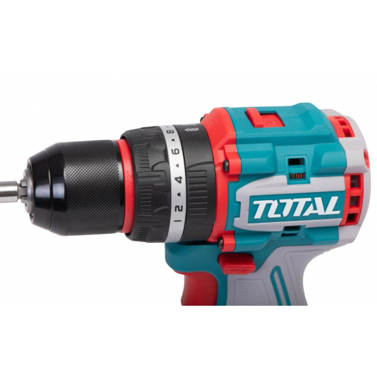 TOTAL - KIT COMBO 20V -4.0Ah - MASINA DE GAURIT CU IMPACT, POLIZOR UNGHIULAR , CIOCAN ROTOPERCUTOR (