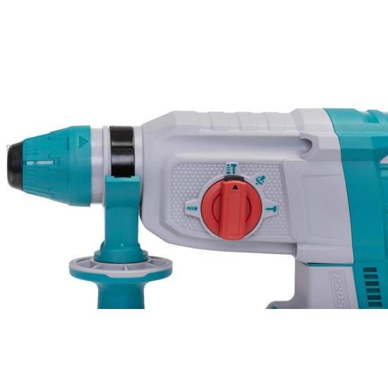 TOTAL - KIT COMBO 20V -4.0Ah - MASINA DE GAURIT CU IMPACT, POLIZOR UNGHIULAR , CIOCAN ROTOPERCUTOR (