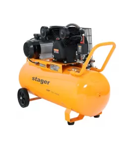 Stager Air 32C100 compresor aer, 100L, 10bar, 324L/min, monofazat, angrenare curea