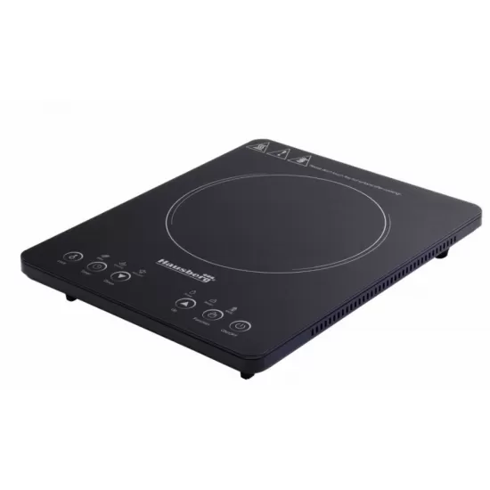 Plita cu inductie Hausberg HB-1525NG, 2000W, Touch control, o zona de gatit, Negru Plita cu inductie Hausberg HB-1525NG, 2000W, Touch control, o zona de gatit, Negru